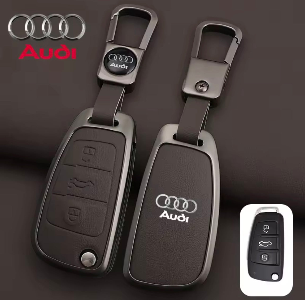Audi Leather Key Cover