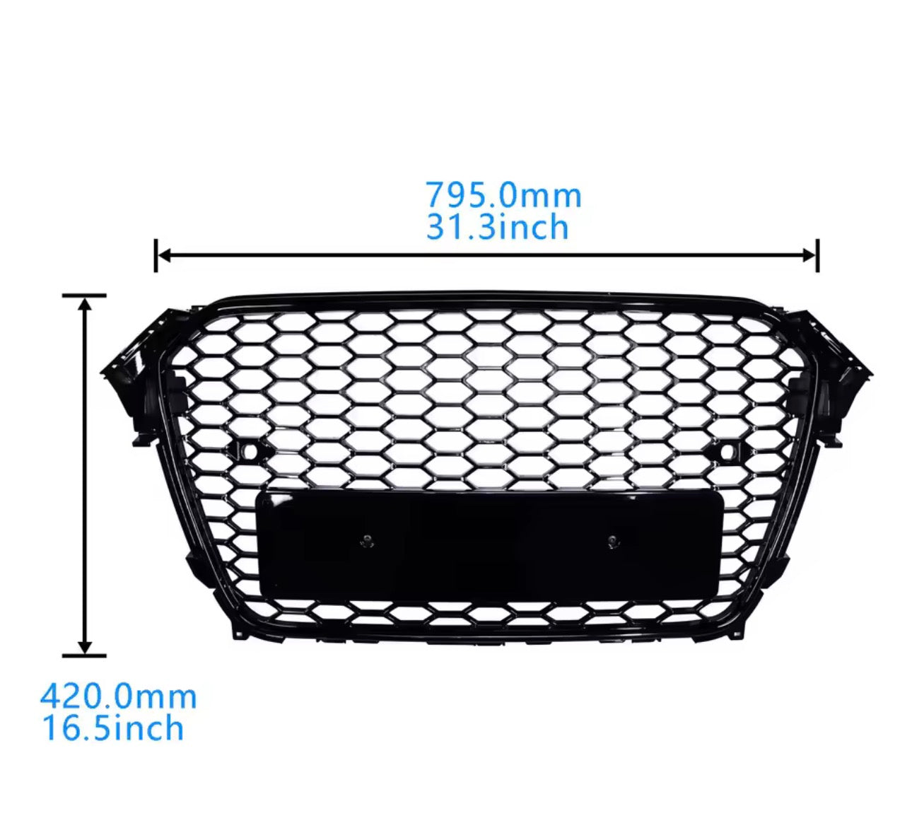 Audi RS4 Gloss Black Honeycomb Grill