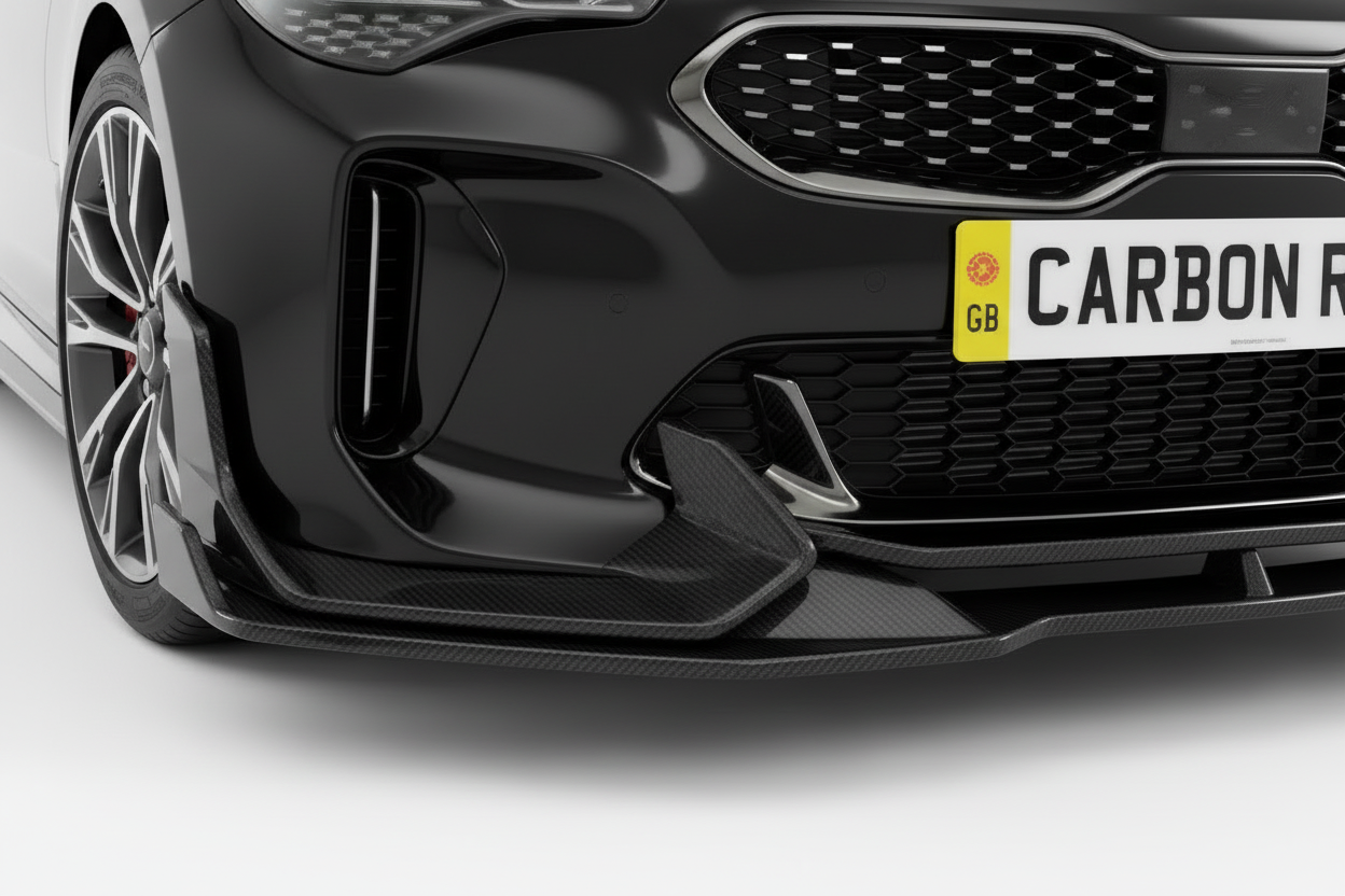 Kia Stinger Carbon Fiber Front Lip Splitter