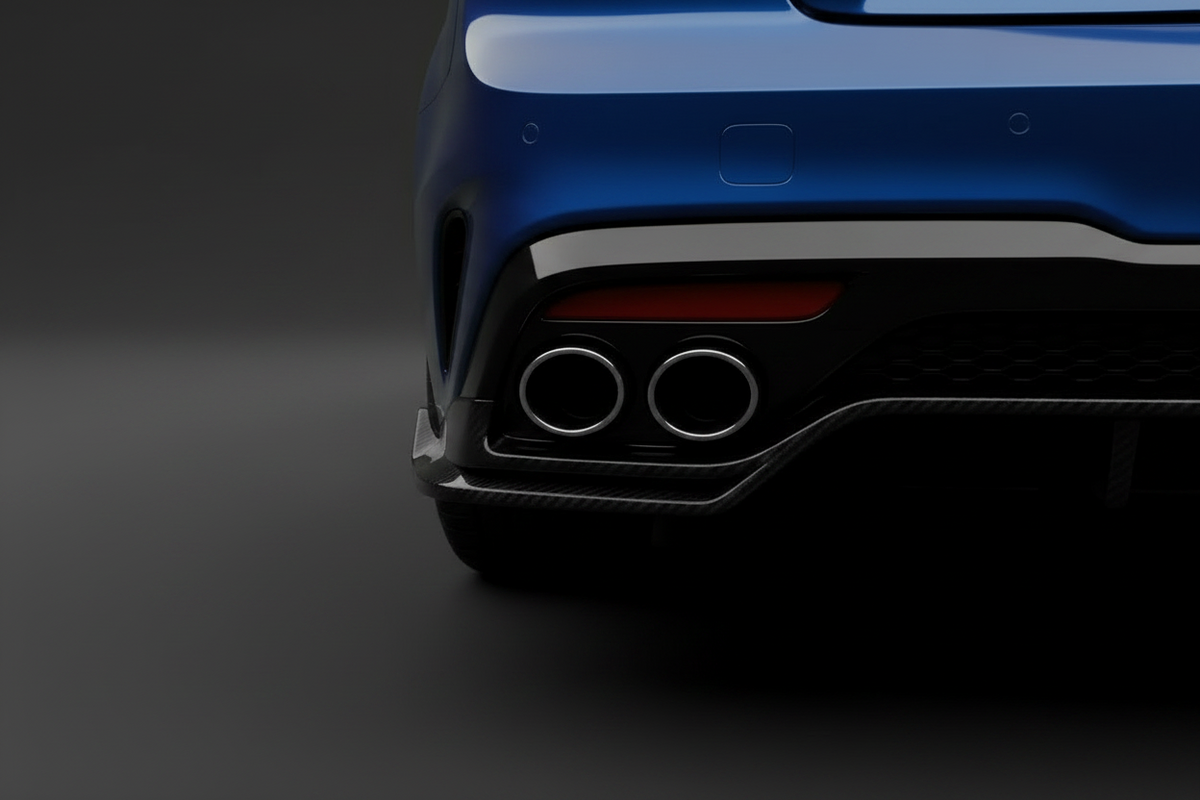 Kia Stinger Carbon Fiber Rear Bumper Splitter
