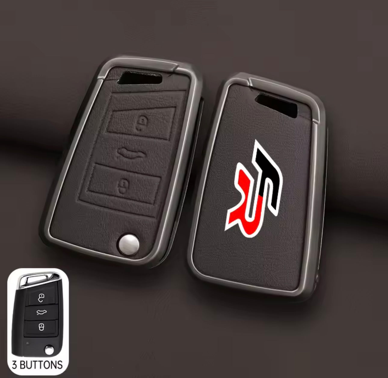 Seat FR Leather Zinc Alloy Key Cover