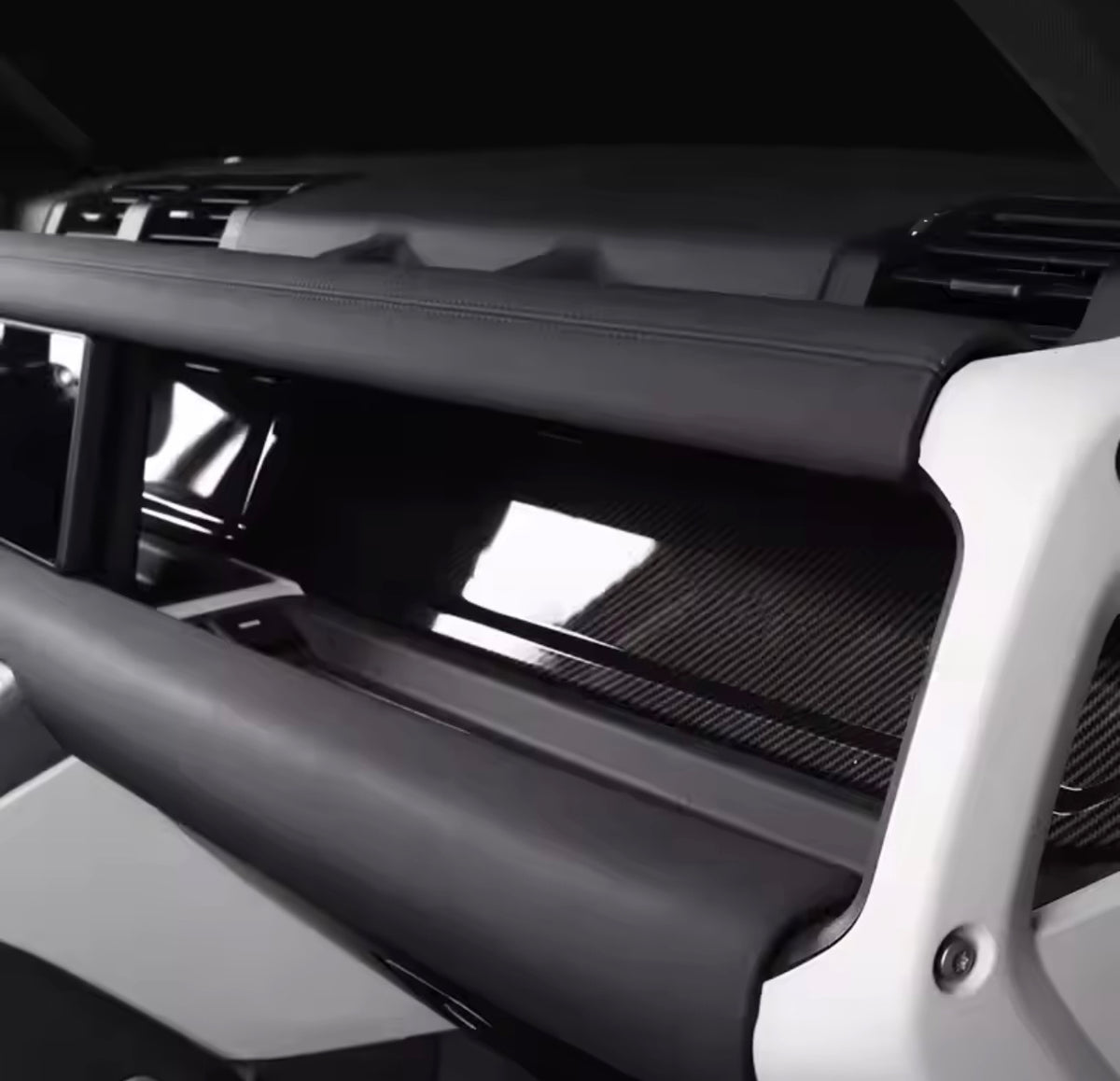 Land Rover Defender Carbon Fiber Dashboard Wordmark Panel | Carbon Reign