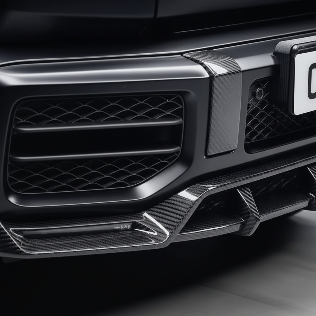 Mercedes Benz G Class W464 AMG G63 Carbon fiber front lip front bumper diffuser