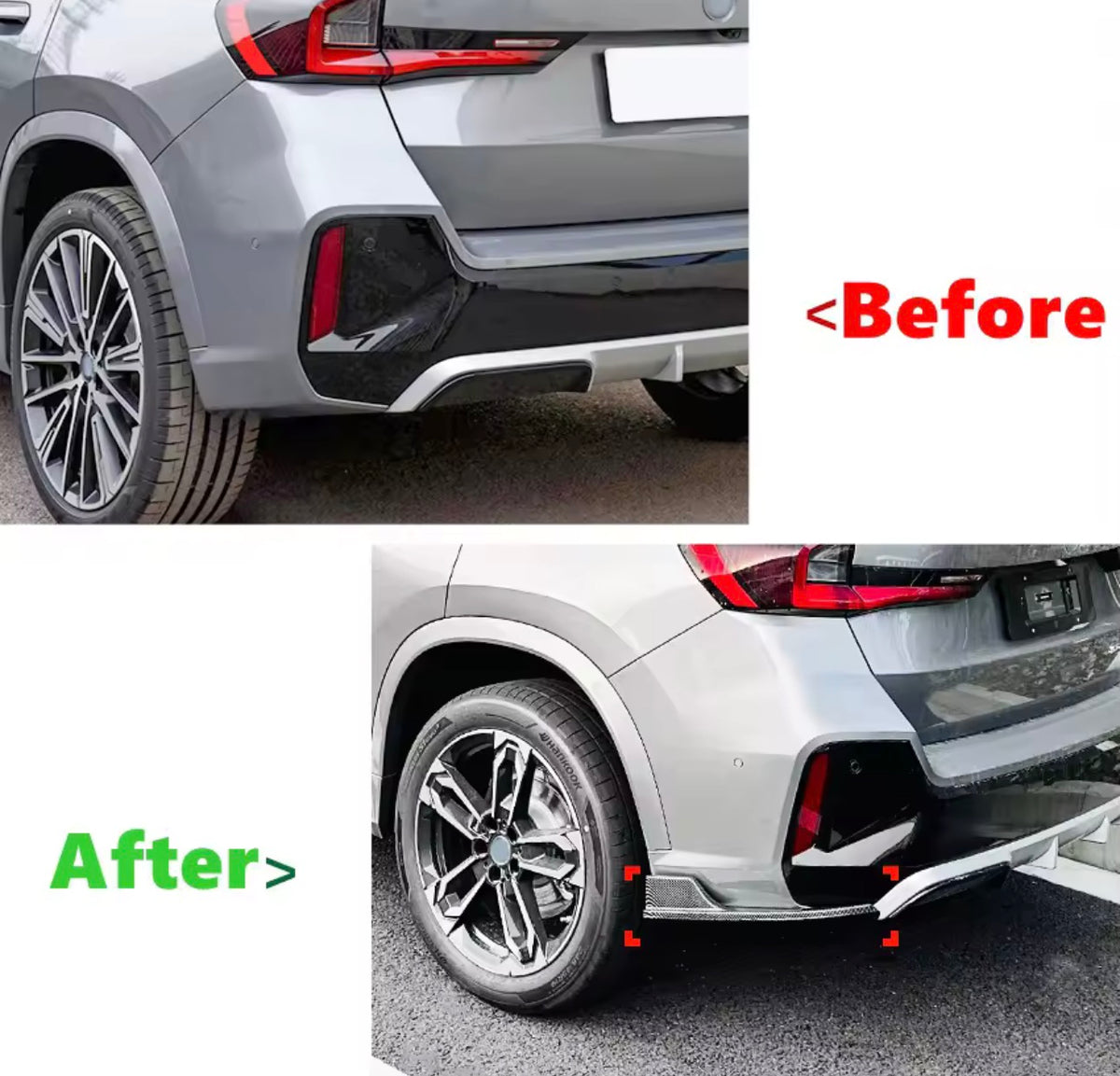 BMW X1 Carbon Fiber Rear Bumper Lip Diffuser