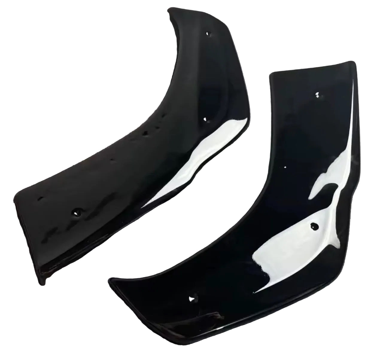 Mercedes GLA Maxton Design Gloss Black Rear Side Splitter