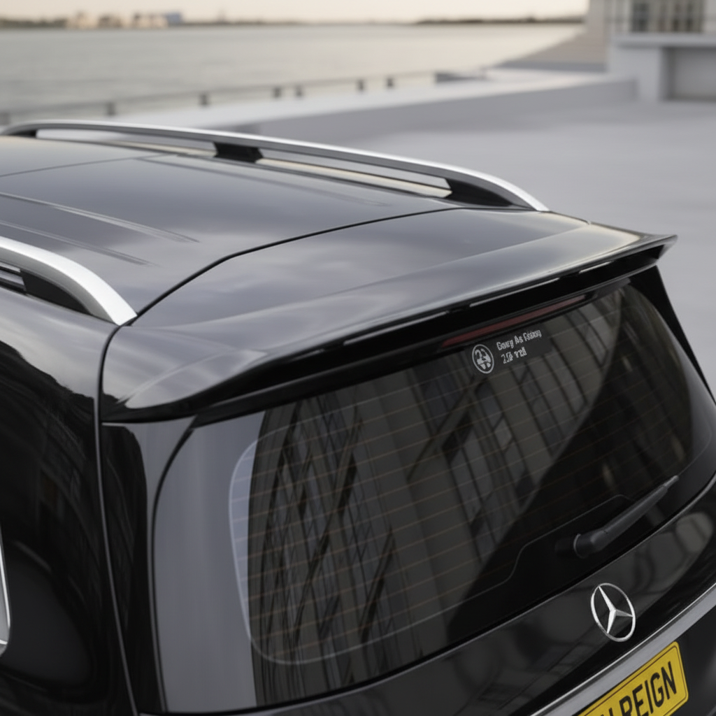Mercedes GLE Maxton Design Gloss Black Roof Spoiler