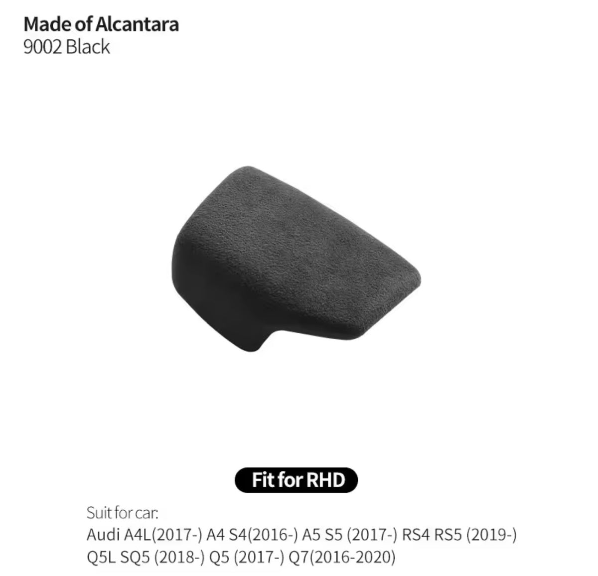 Audi Alcantara Gear Shift Knob Cover Trim