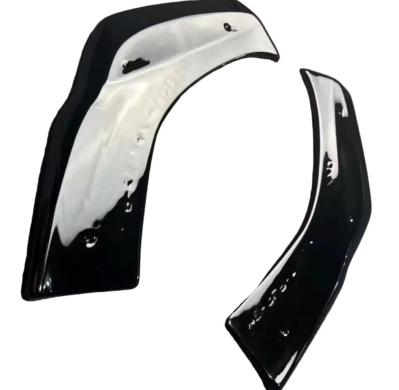 Mercedes GLA Maxton Design Gloss Black Rear Side Splitter