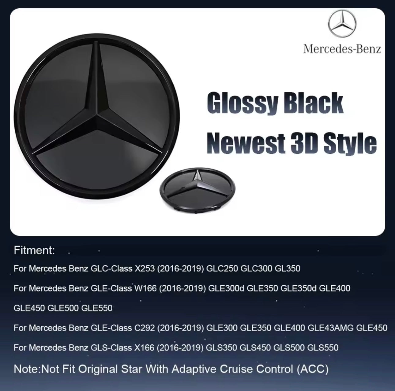 Mercedes-Benz Front Grill Badge