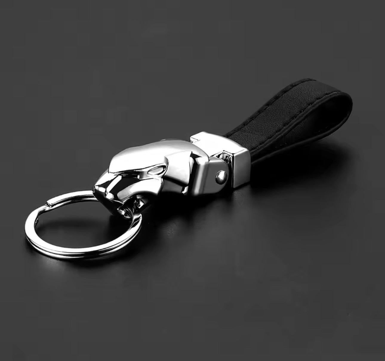 Jaguar Head Key Chain