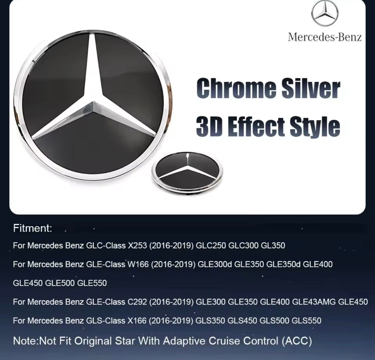 Mercedes-Benz Front Grill Badge