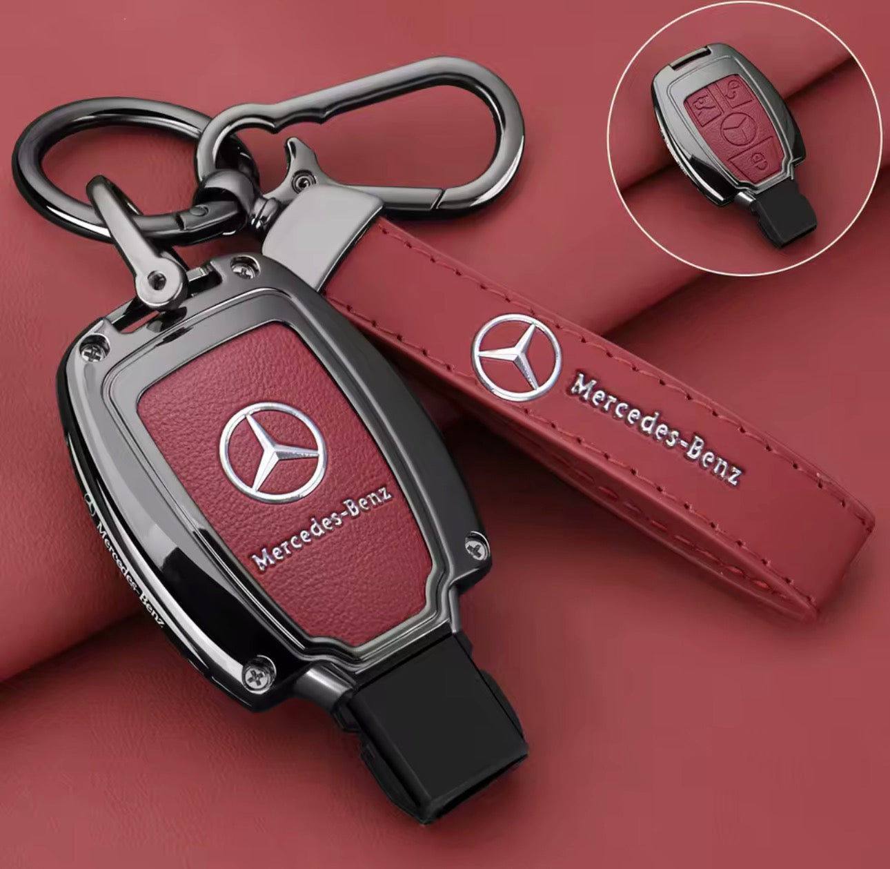 Mercedes-Benz Alloy Zinc Leather Key Cover