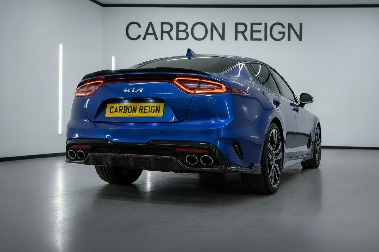 Kia Stinger Carbon Fiber Diffuser Rear Posterior Lip