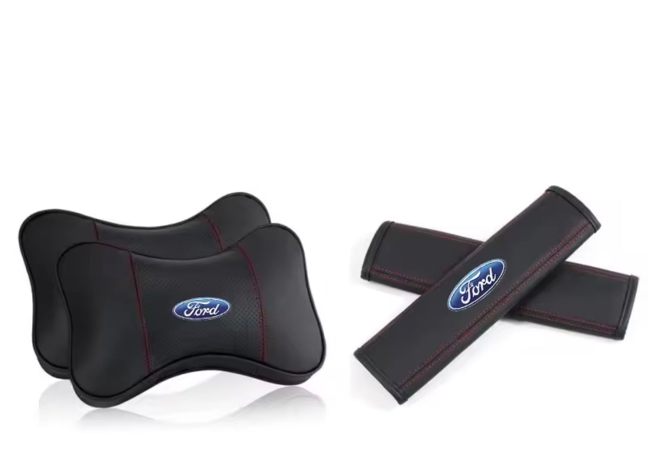 Ford Headrest Pillows and Seatbelt Shoulder Pads