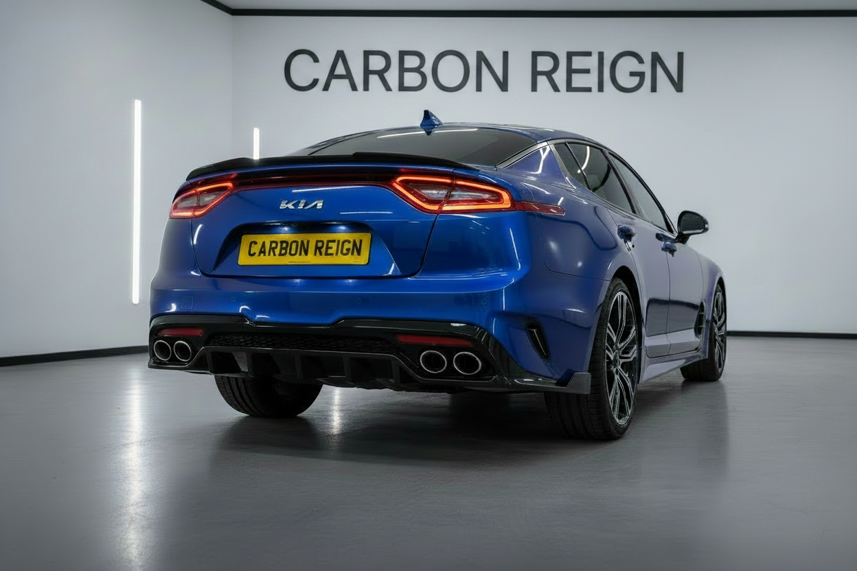 Kia Stinger Gloss Black Diffuser Rear Posterior Lip