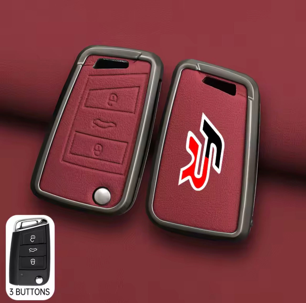 Seat FR Leather Zinc Alloy Key Cover