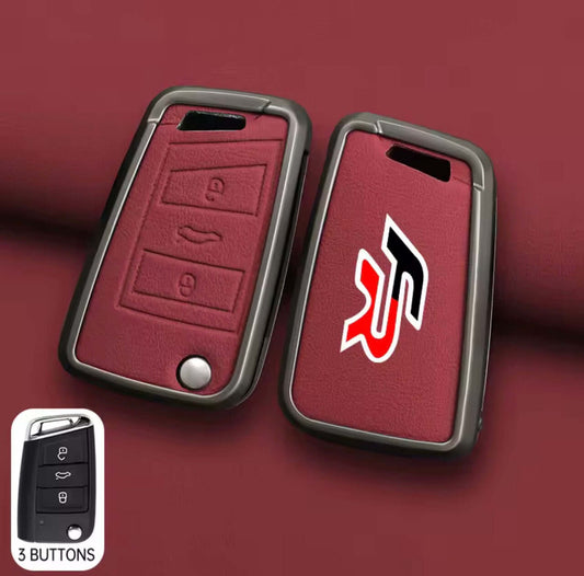 Seat FR Leather Zinc Alloy Key Cover