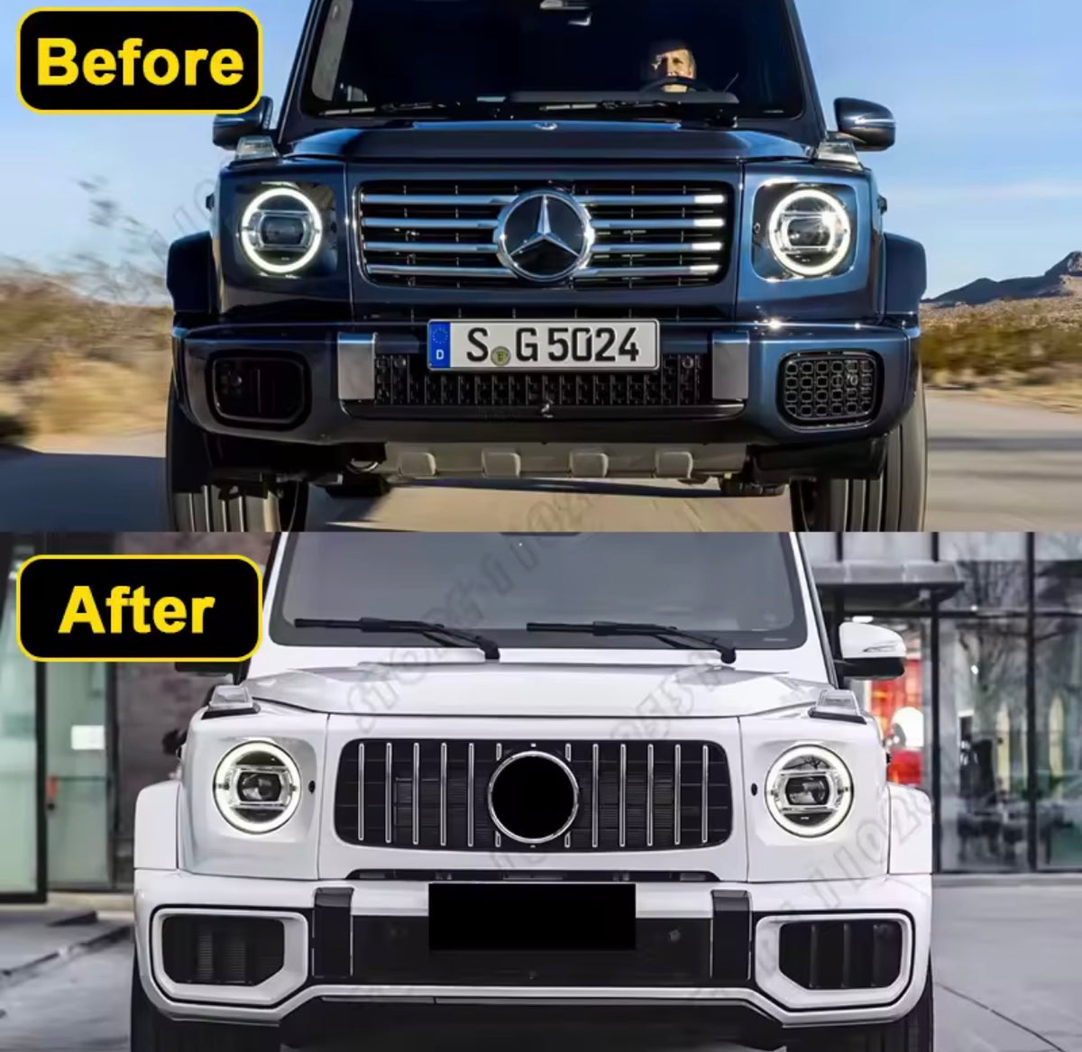 W465 G Class Mercedes Benz G500 G550 GT Bumper Mesh Racing Grille