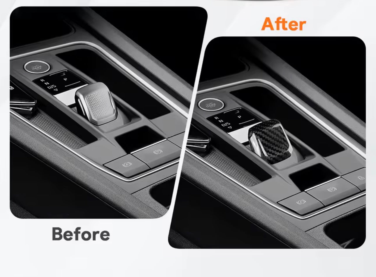 Seat Formentor Carbon Fiber Automatic Gear Shift Know Trim
