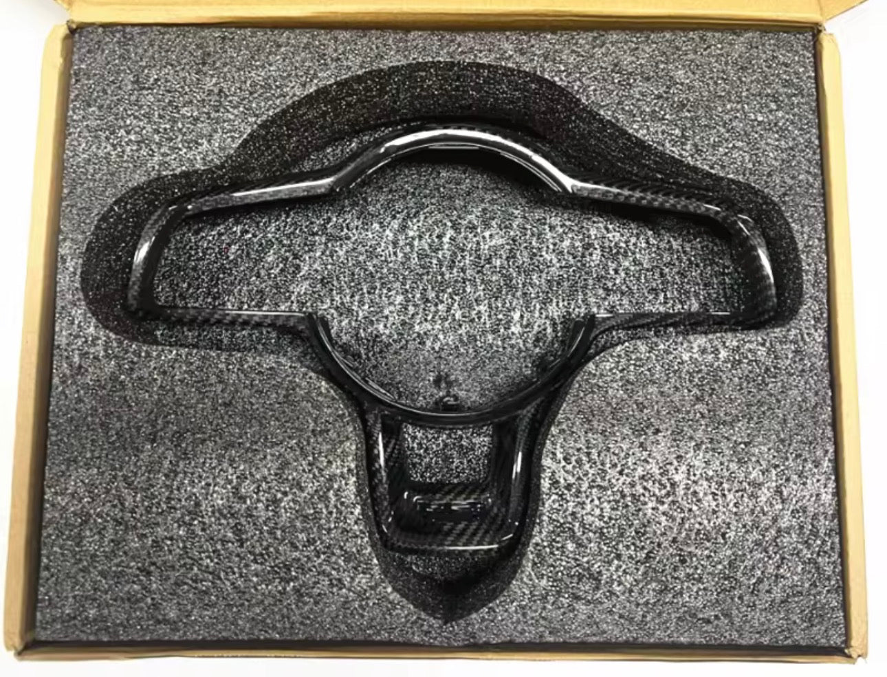 Volkswagen Carbon Fiber Steering Wheel Trim Cover