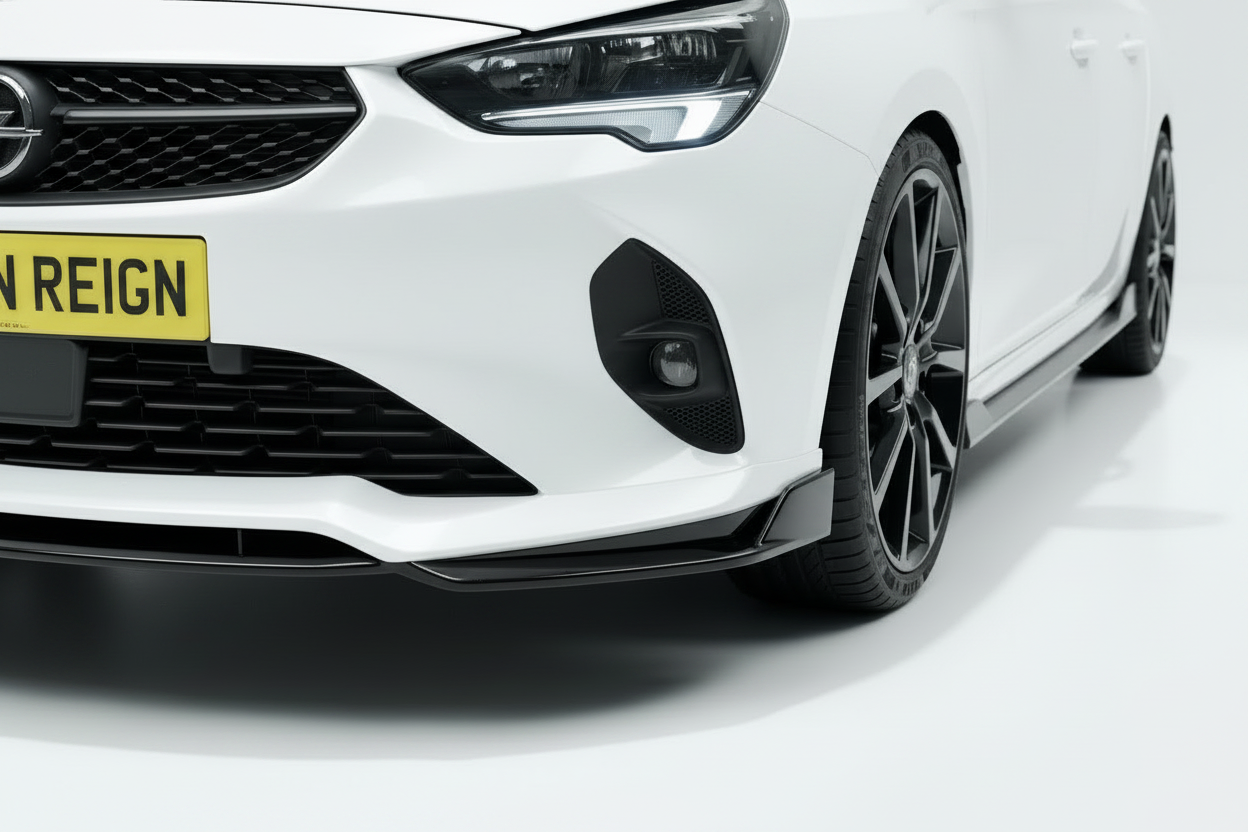 Vauxhall Corsa Gloss Black Front Lip-Splitter