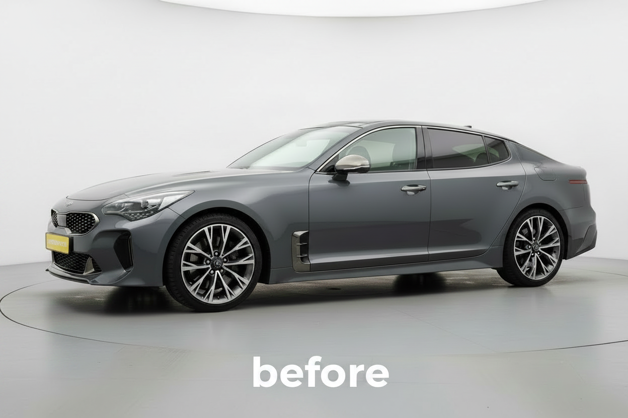 Kia Stinger Gloss Black Side Skirt