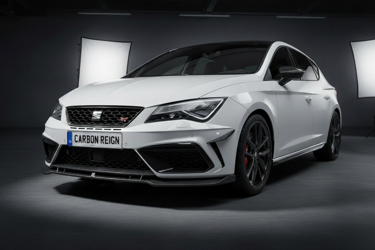 Seat Leon Carbon Fiber Front Lip Splitter