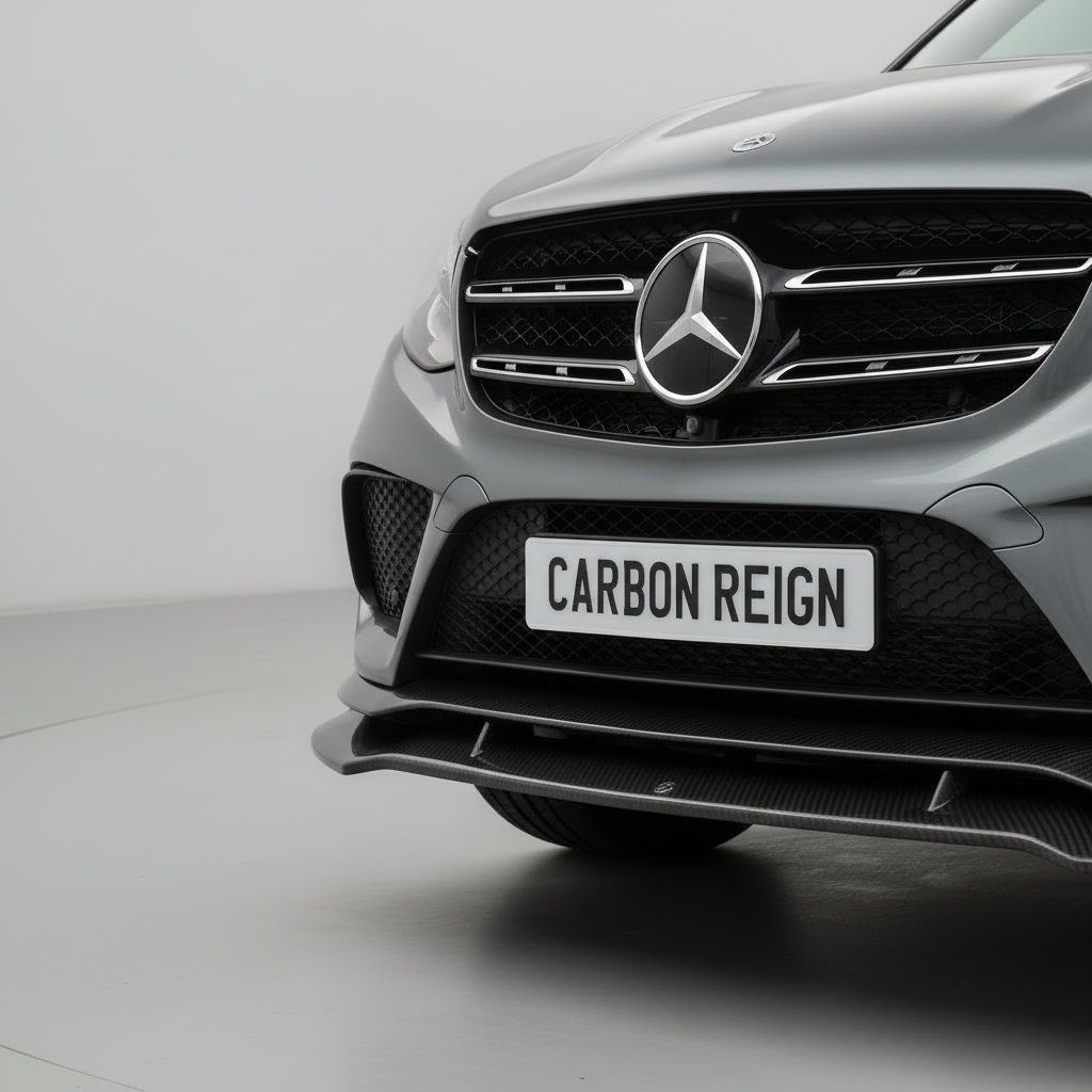 Mercedes GLE Maxton Carbon Fiber Design Front Lip Splitter