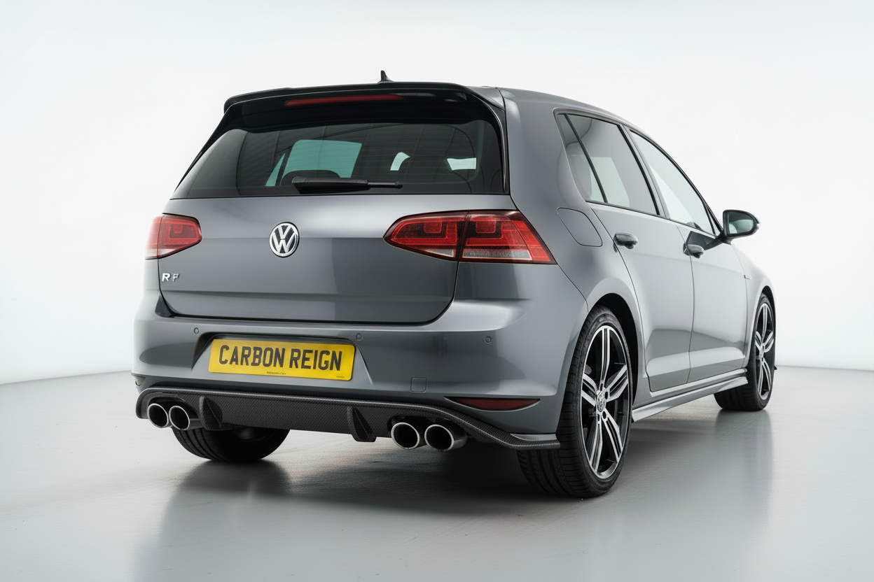 Volkswagen Golf R Carbon Fiber Rear Bumper Diffuser