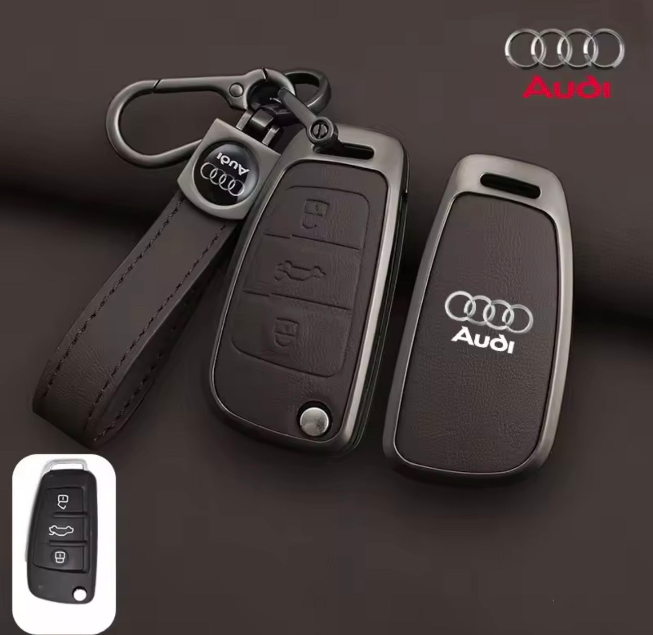 Audi Leather Key Cover