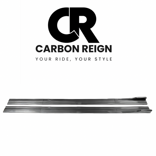 A6/S6/RS CARBON FIBRE/GLOSS BLACK SALOON/ESTATE SIDE SKIRTS 2013-2018