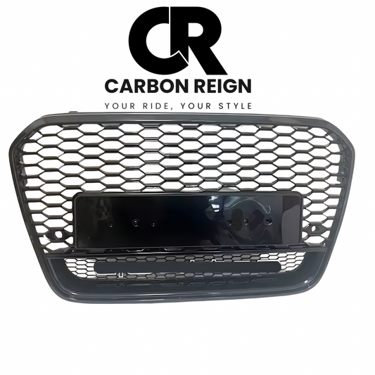 AUDI A6 GLOSS BLACK HONEYCOMB QUATTRO GRILL 2015-2017