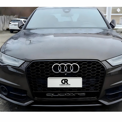 AUDI A6 GLOSS BLACK HONEYCOMB QUATTRO GRILL 2015-2017