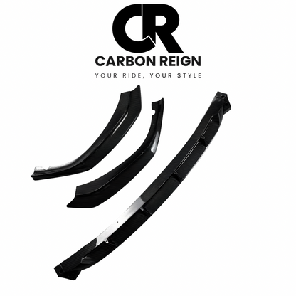 BMW 5 SERIES CARBON FIBER/GLOSS BLACK FRONT SPLITTER 2017-2020