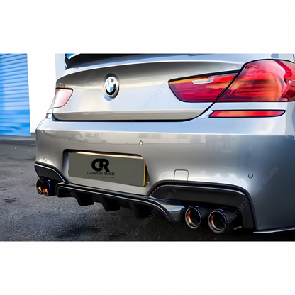 BMW 6 SERIES GLOSS BLACK DIFFUSER 2013-2017
