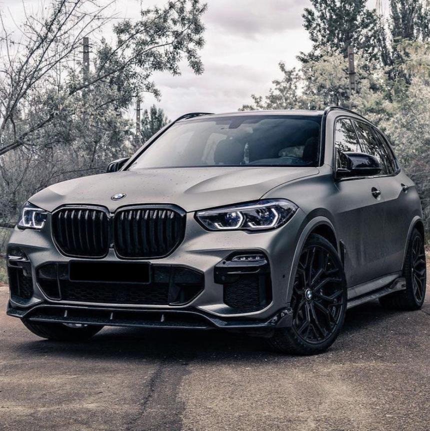 X5 - G05 Pre-Facelift: Gloss Black Front Splitter 19-22