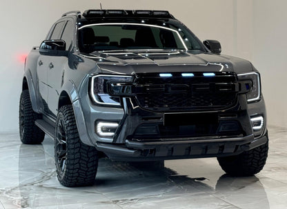 Ranger - T9 Facelift: Black Nudge Bar V1 23+