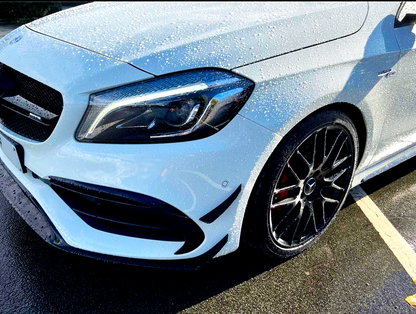 A Class - W176 Facelift: Gloss Black Front Canards 16-18