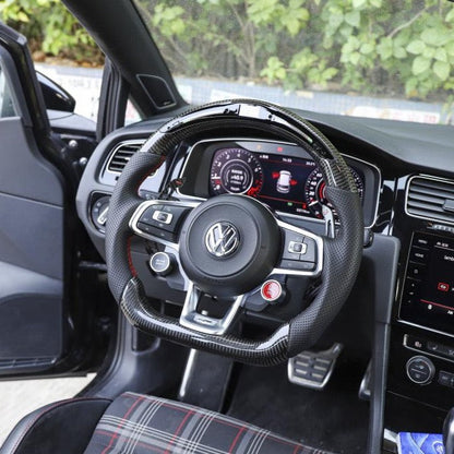 Scirocco - MK3: Carbon Fibre Steering Wheel LED F1 Race Display 14-20