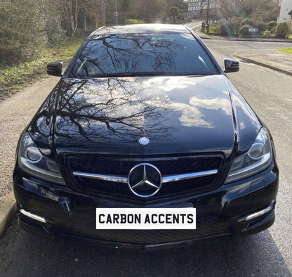 C Class - W204/C204/S204: Chrome/Black AMG Style 1 Fin Grill 07-14